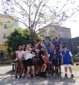 Squadra Sanitansamble per Mediterraneo Antirazzista 2019 al giardino di Piazza Miracoli!