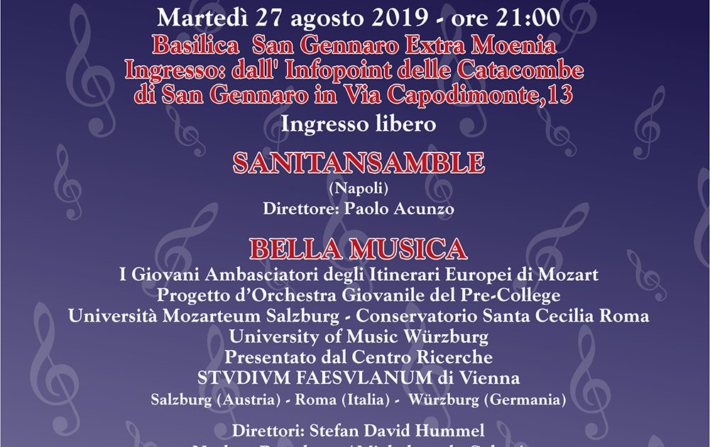 Concerto Napoli e Mozarteum di Salisburgo
