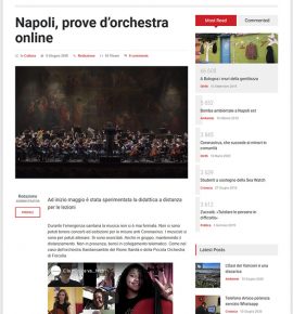Su Dalsociale24.it: Napoli, prove d’orchestra online