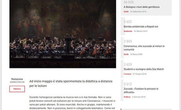 Su Dalsociale24.it: Napoli, prove d’orchestra online
